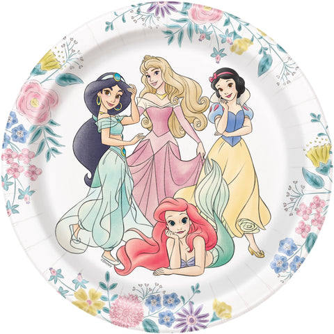 Disney Princess Round 7 Dessert Plates  8ct"
