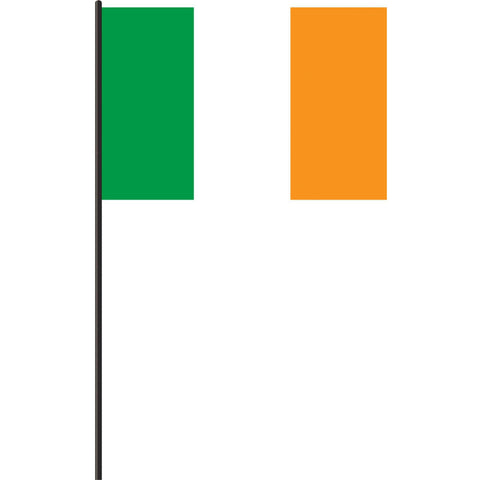 Large Irish Fabric 12" x 18"  Flag