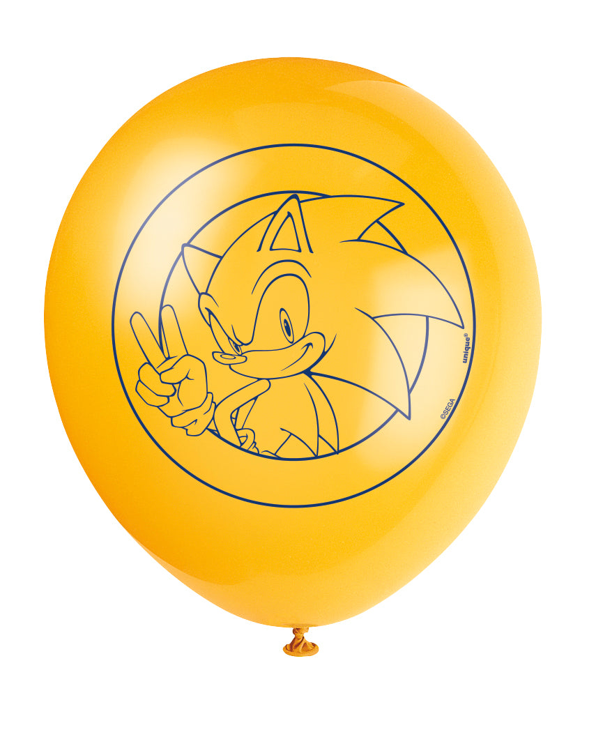 Sonic the Hedgehog Assorted 12 Latex Balloons  8ct"