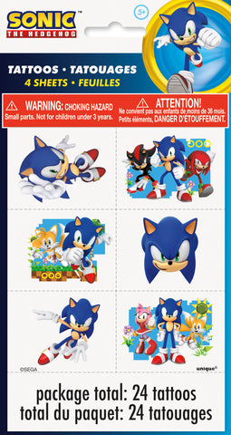 Sonic the Hedgehog Tattoos  24ct