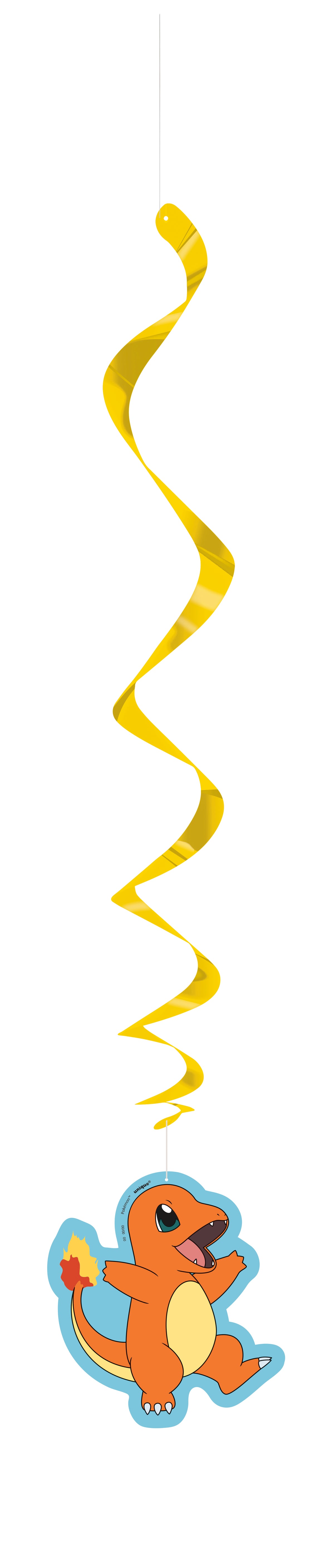 Pokémon Hanging Swirl Decorations 12ct | Party & Birthday Decorations