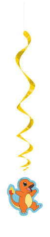 Pokémon Hanging Swirl Decorations 12ct | Party & Birthday Decorations