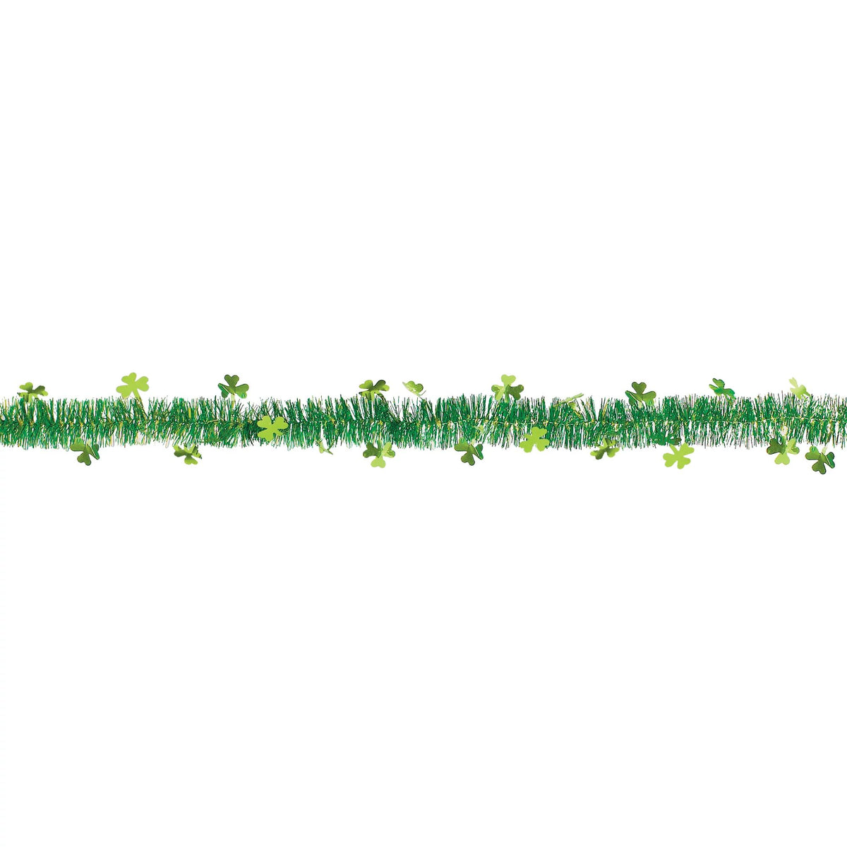 St.Patrick's Day Shamrock Tinsel 9' Garland