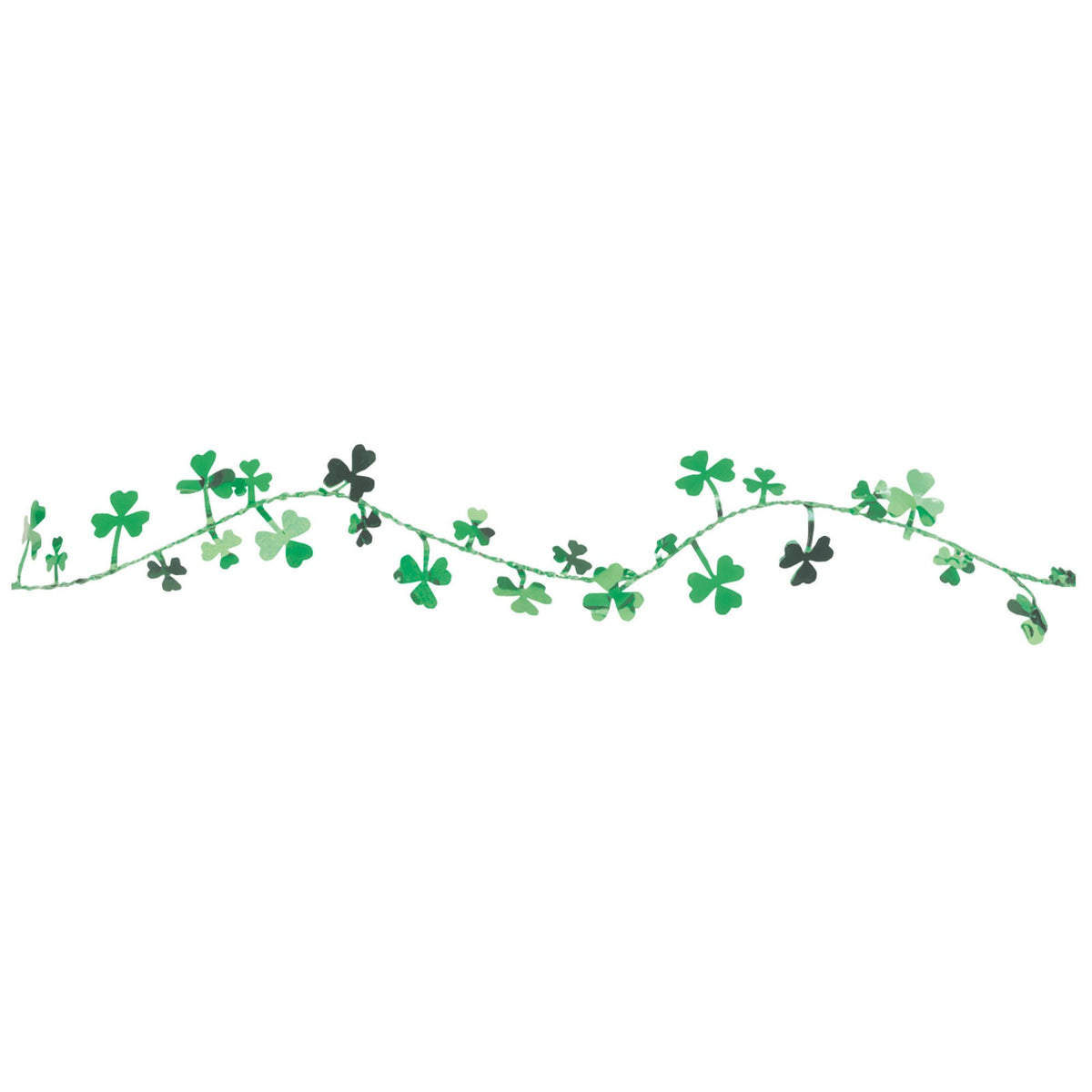 Shamrocks Foil Wire 12" Garland