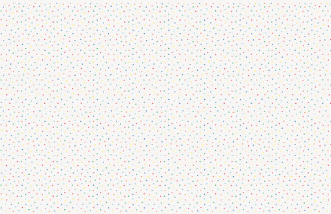Dots and Stars Birthday Rectangular Plastic Table Cover  54 x 84"