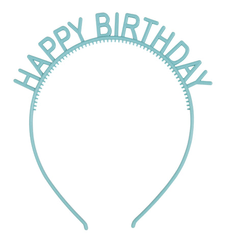 Assorted Colors Cheerful Happy Birthday Headbands  4ct