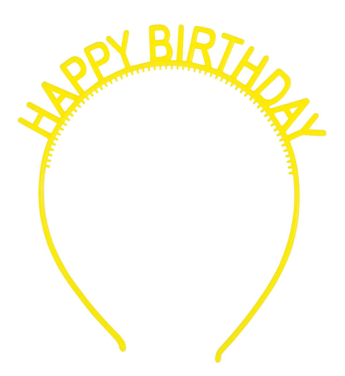 Assorted Colors Cheerful Happy Birthday Headbands  4ct