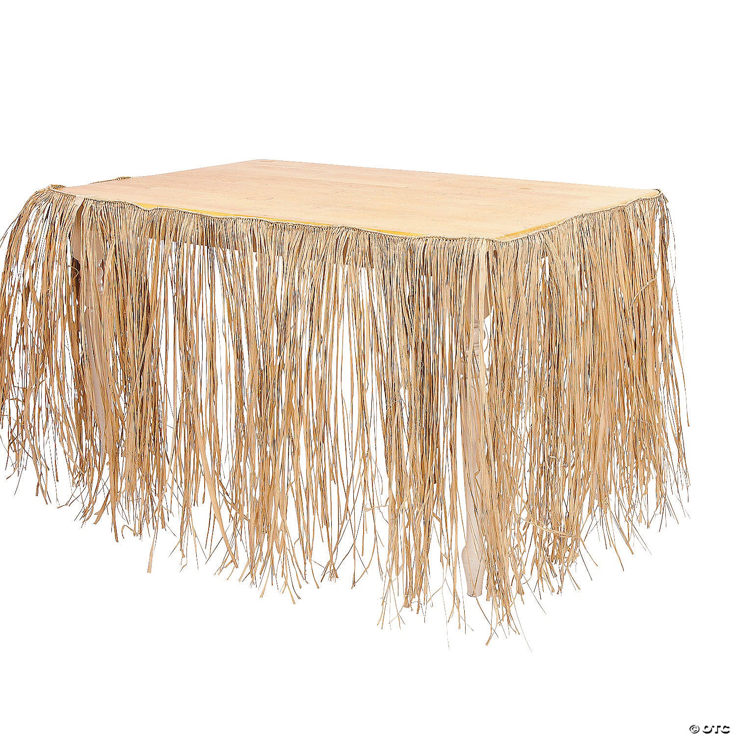 Natural Raffia Table Skirt 9 ft. x 29”, 1 per package