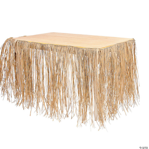 Natural Raffia Table Skirt 9 ft. x 29”, 1 per package