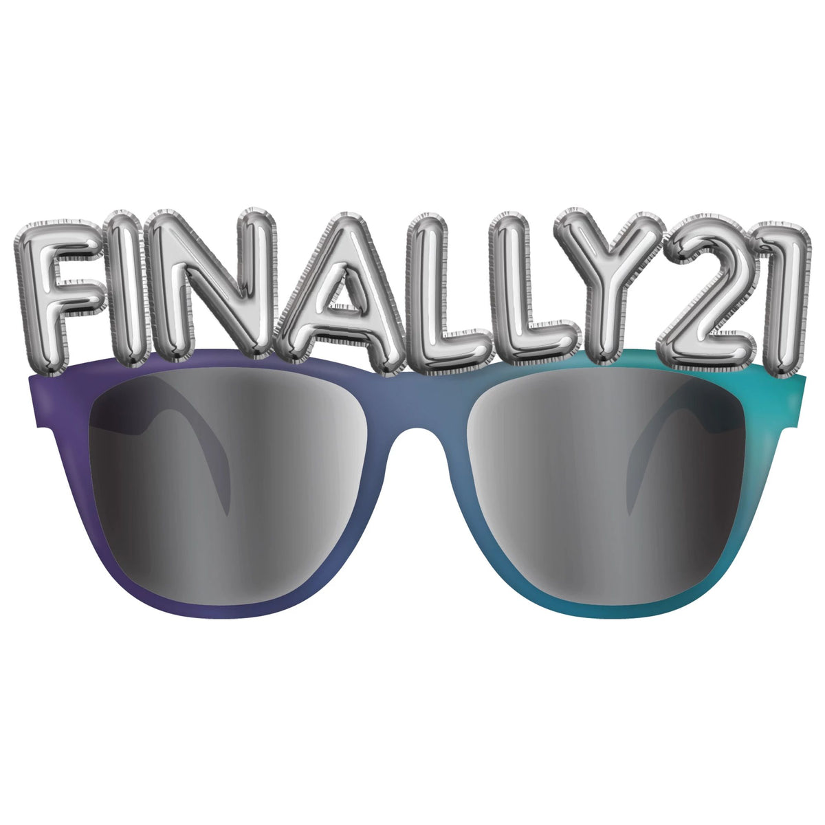 21st Birthday Glasses "Finally 21" UV 400