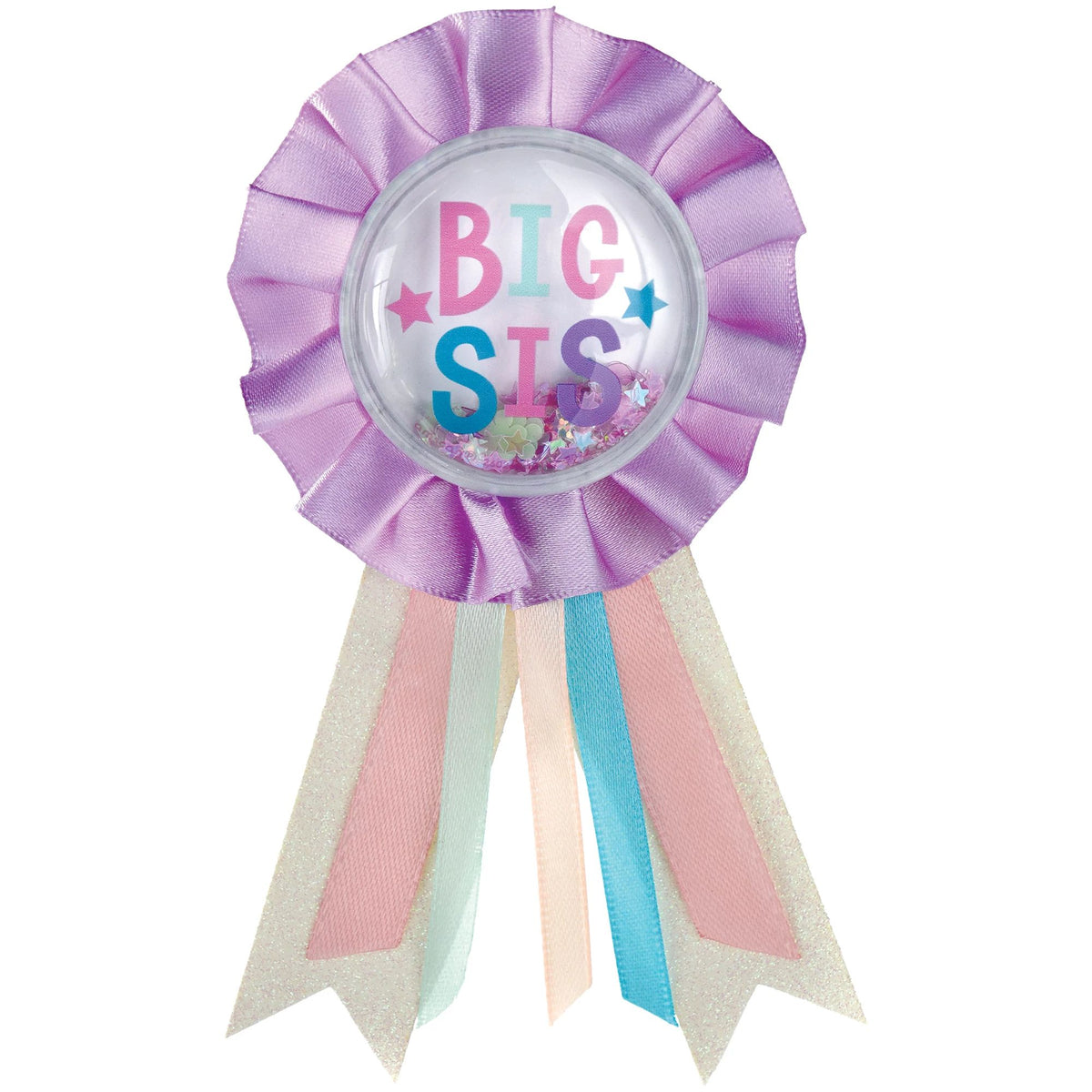 "Big Sis" Fabric 5.5" x 3.15" Award Ribbon