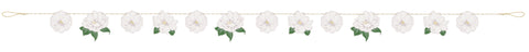 Garden Party Flower Shaped Paper Garland  7 ft