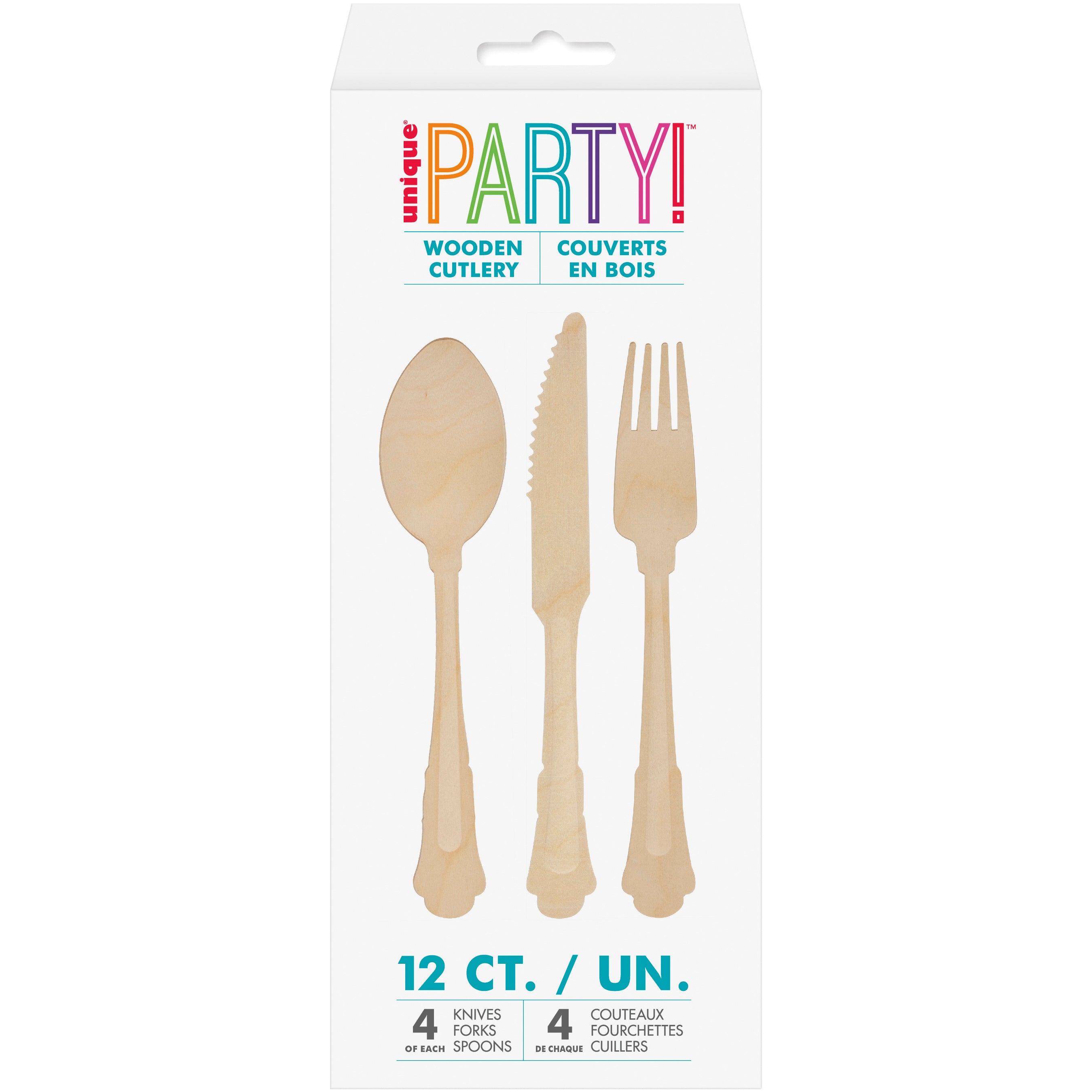 Wooden Cutlery Set 12pc