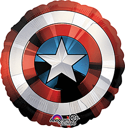 Avengers  Captain America Shield Helium Filled 28" Mylar Balloon