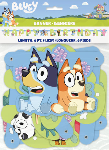 Bluey Happy Birthday" Jointed Banner  6 ft