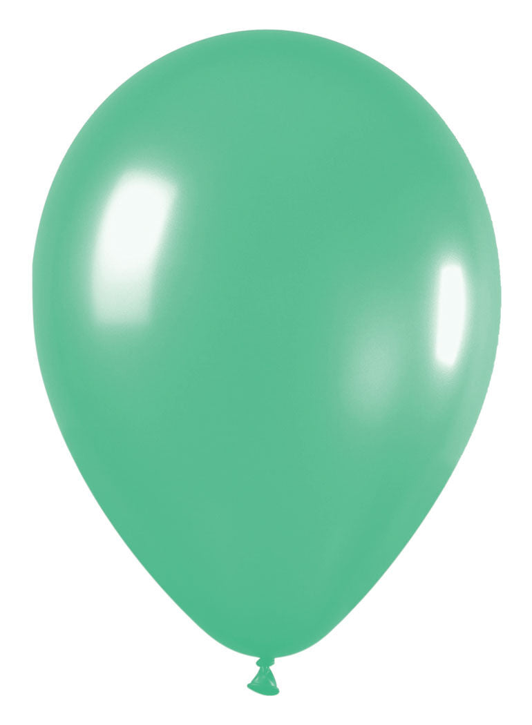 Sempertex Fashion Green 11" Latex Balloons – 100 Pack | Helium-Safe & Decorator Quality