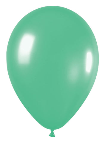 Sempertex Fashion Green 11" Latex Balloons – 100 Pack | Helium-Safe & Decorator Quality