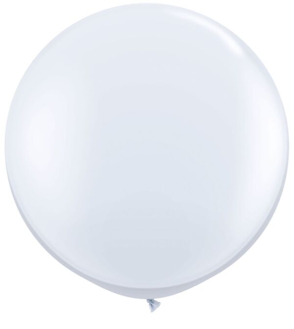 White 36"  Sempertex Professional Quality Latex Balloon 2 count package