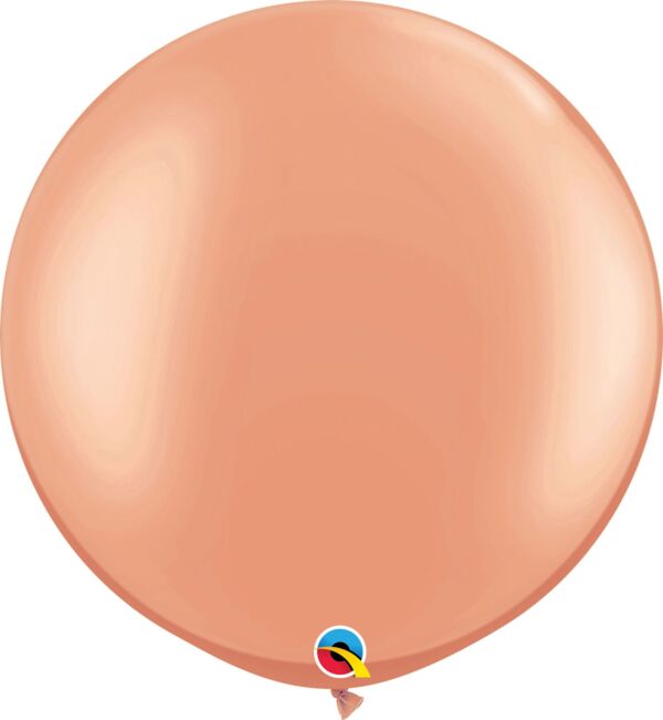 Rose Gold 30 inch  Qualatex Professional Quality Latex Balloon 2 count package