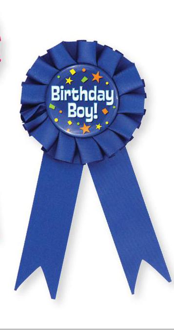 Birthday Boy Award Ribbon