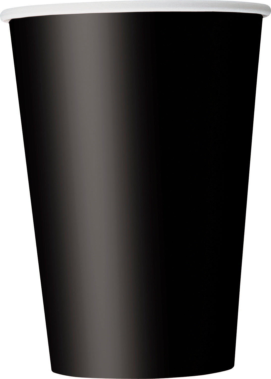 Black 12oz Paper Cups 10ct | Disposable Party & Beverage Cups
