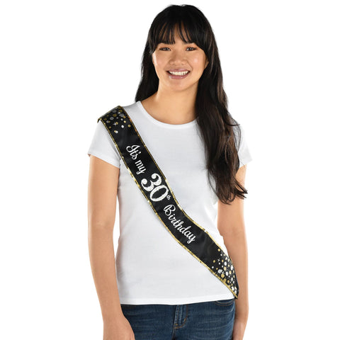 Sparkling Celebration 30th Birthday Sash