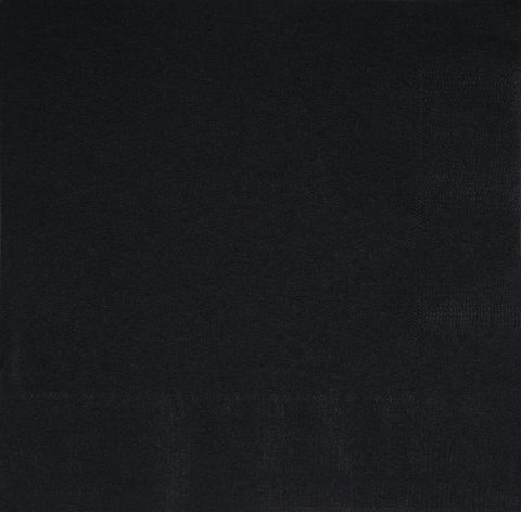 Midnight Black Paper Beverage Napkins 100ct – Disposable Cocktail Napkins for Parties & Events