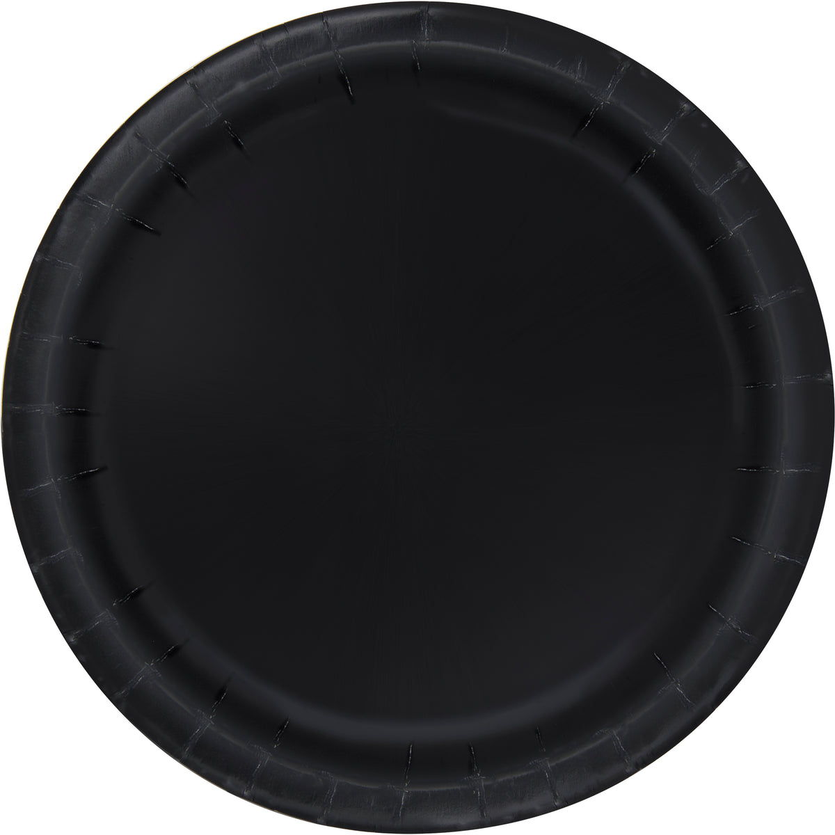Midnight Black 10" Dinner Plates - 20ct Round Party Paper Plates