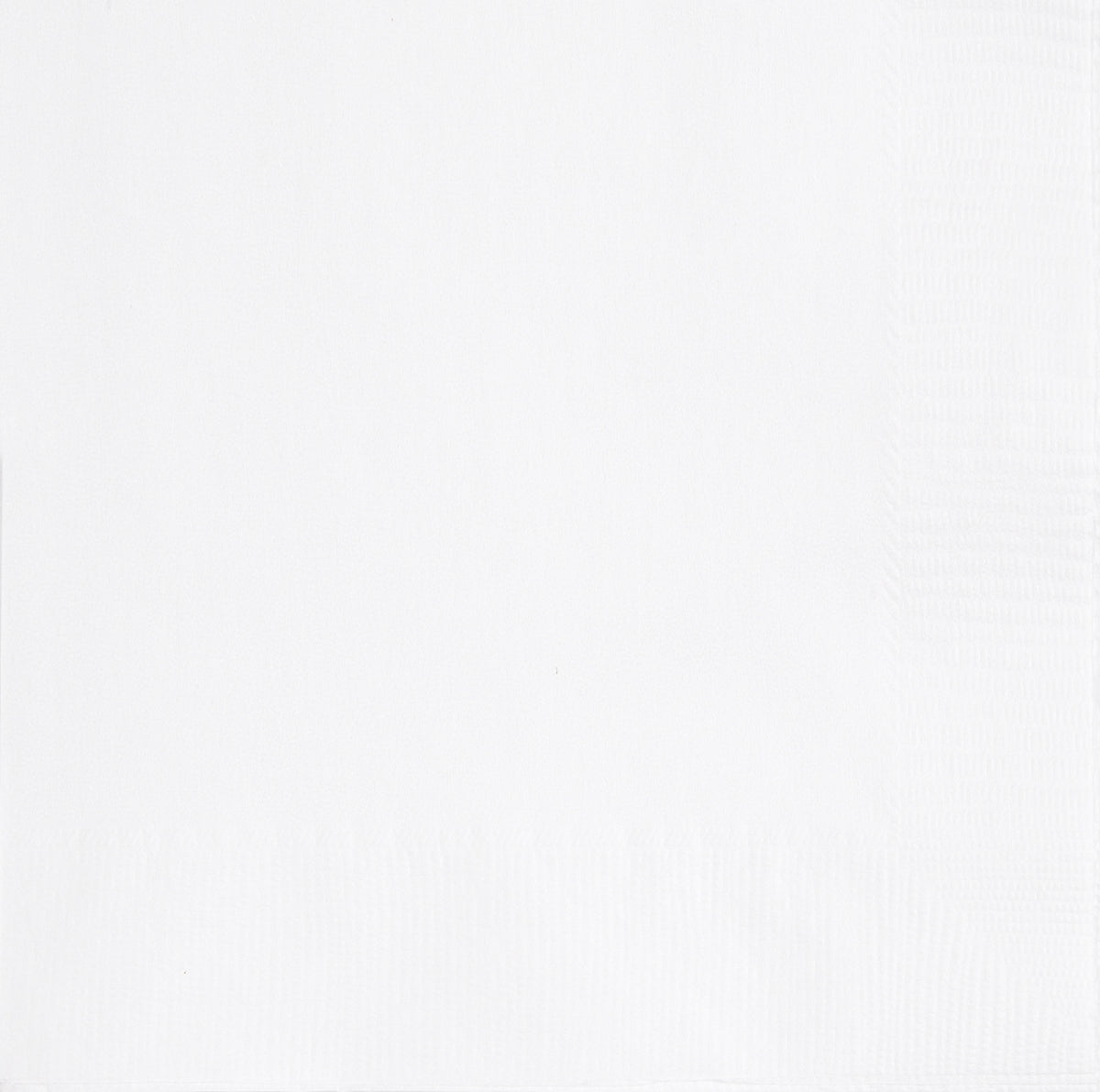 Bright White Solid Beverage Napkins – 100ct Party Napkins