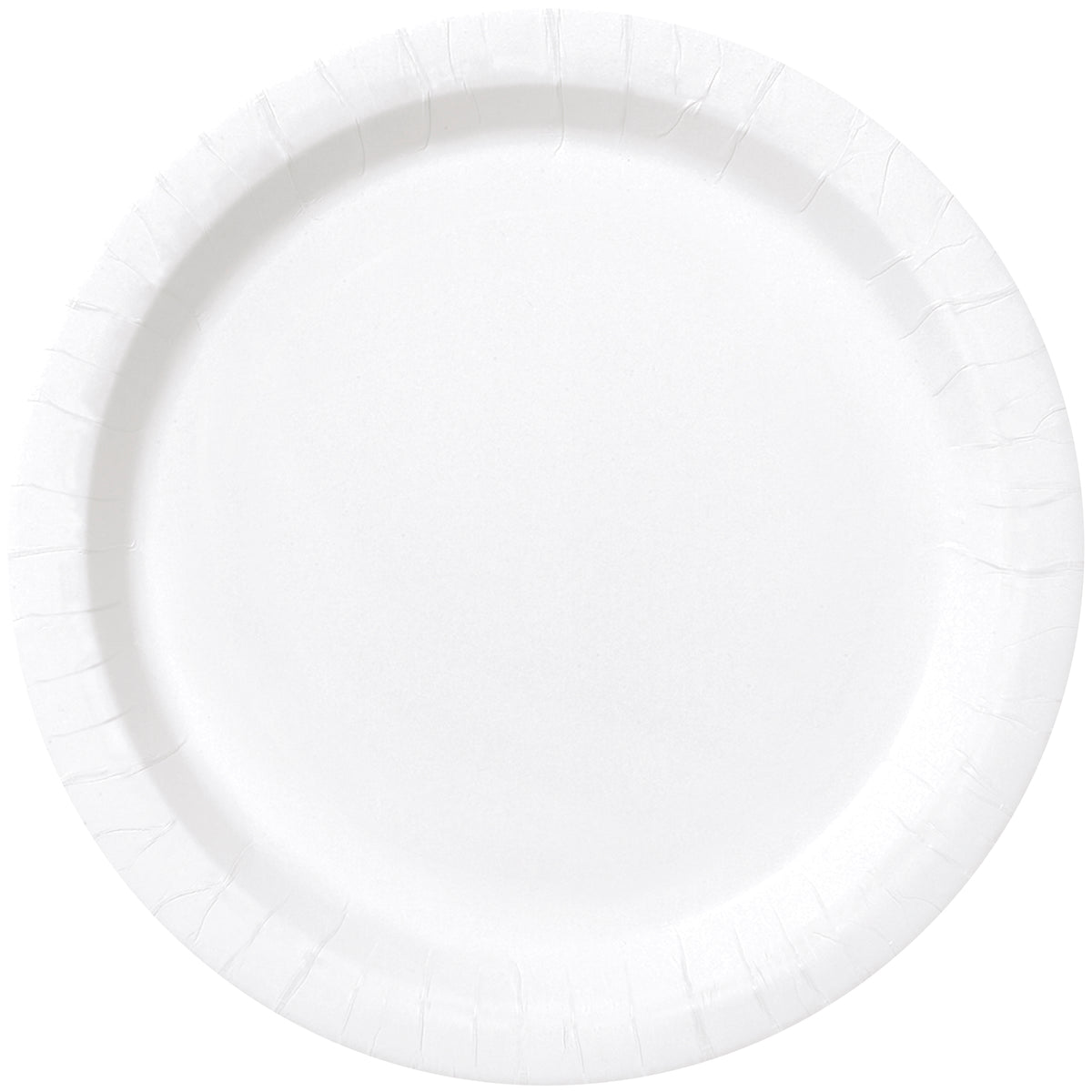 Bright White Round 10" Dinner Plates – 20ct | Solid Color Disposable Plates for Parties, Weddings, Events