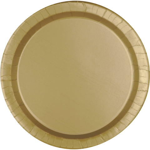 Gold 10" Paper Plate 20ct