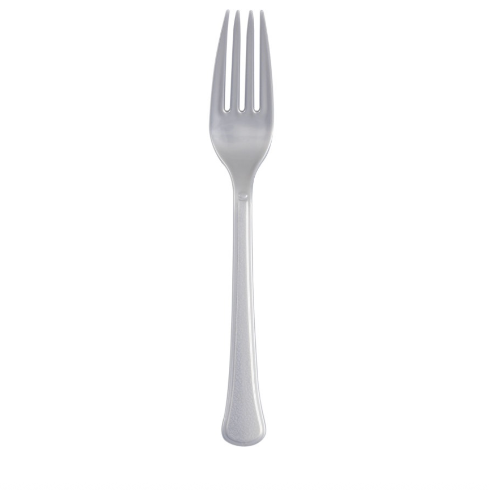 Silver premium plastic forks 50 count disposable reusable set in Manahawkin NJ