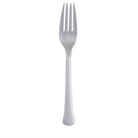 Silver premium plastic forks 50 count disposable reusable set in Manahawkin NJ