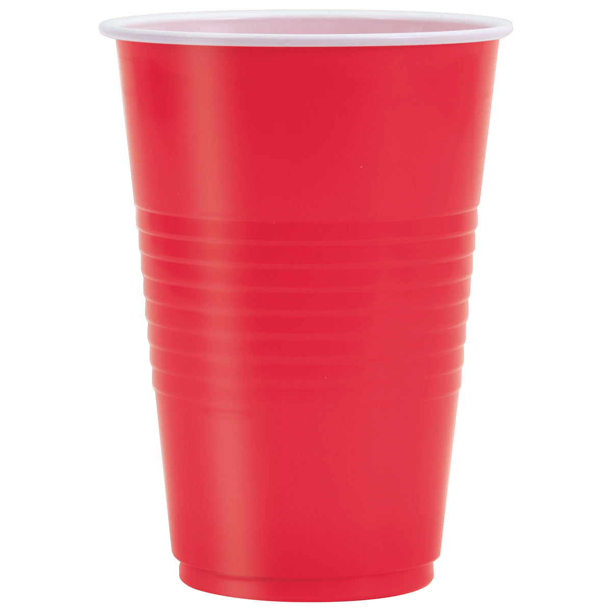 Ruby Red 16oz Plastic Party Cups Manahawkin, NJ Party Fair disposable drink cup display