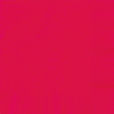 Ruby Red Solid Beverage Napkins  40ct