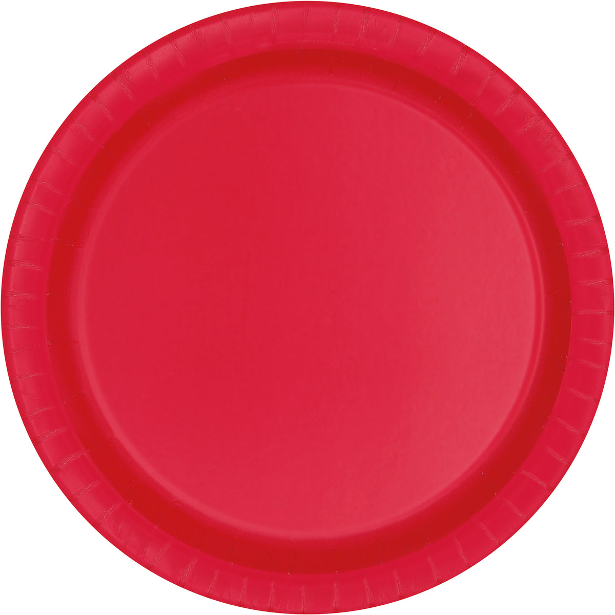 Ruby Red 10" Dinner Plates - 20ct Round Party Paper Plates