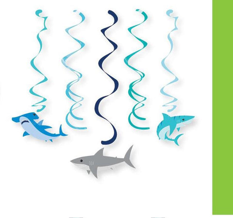 Shark Party Dizzy Danglers 5ct