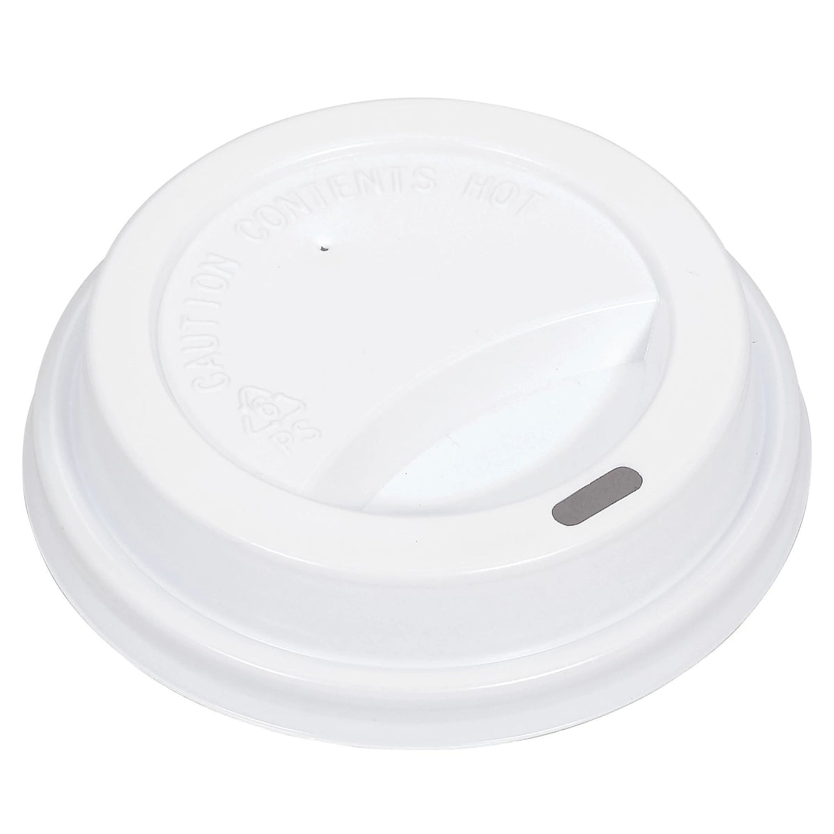 White Plastic Paper Cup Lid