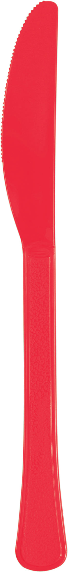 Red Premium Plastic Knives Manahawkin, NJ Party Fair reusable cutlery