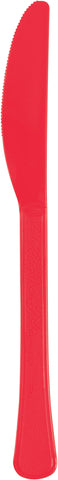 Red Premium Plastic Knives Manahawkin, NJ Party Fair reusable cutlery