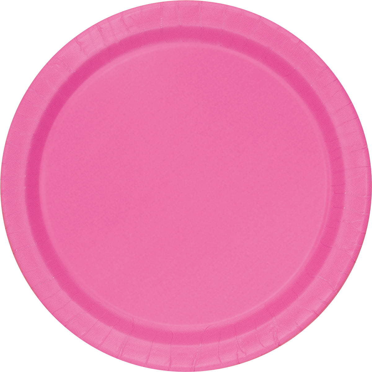 Hot Pink 10" Dinner Plates - 20ct Round Party Paper Plates