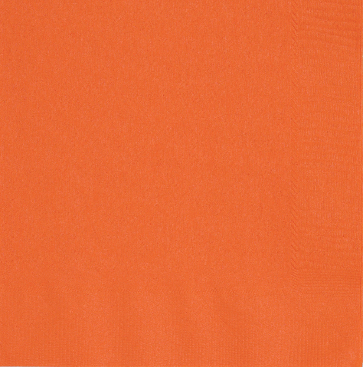 Pumpkin Orange Paper Beverage Napkins 100ct – Disposable Cocktail Napkins for Parties & Events
