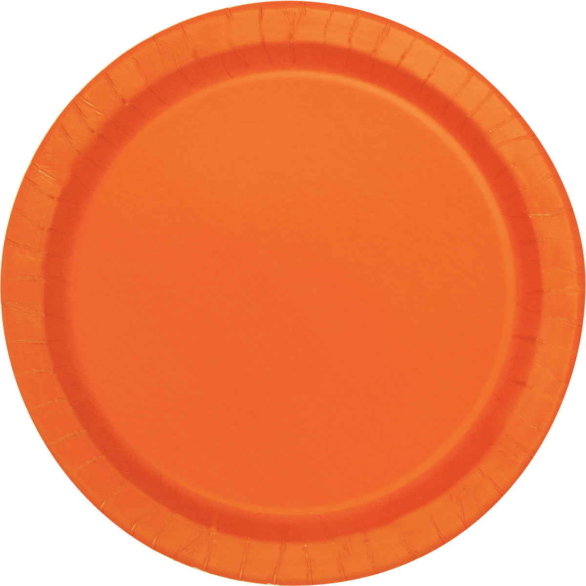 Pumpkin Orange Round 10" Dinner Plates – 20ct | Solid Color Disposable Plates for Thanksgiving, Halloween, Parties