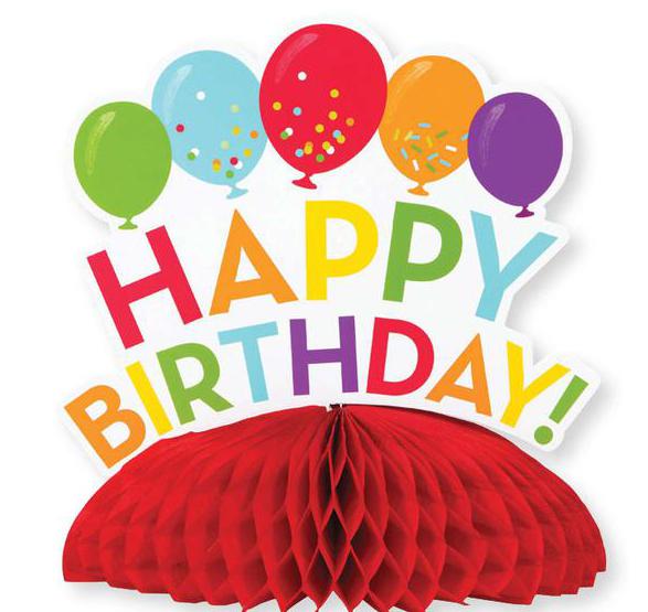 Birthday Bash Honeycomb Centerpiece