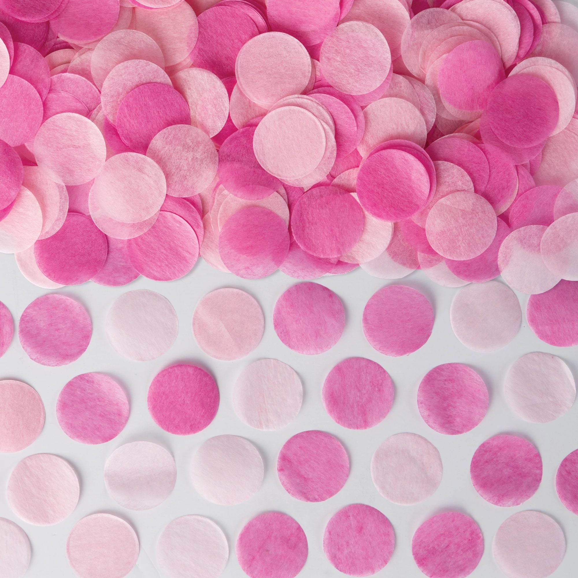 Pink Tissue Circle Confetti