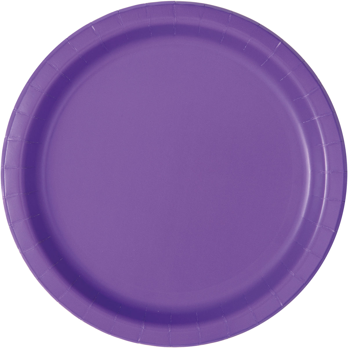 Neon Purple Solid Round 9" Paper Dinner Plates 20ct – Disposable Party Plates for Birthdays, Events & Celebrations