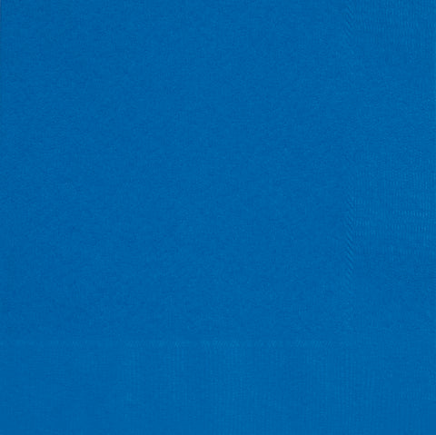 Royal Blue Paper Beverage Napkins 100ct – Disposable Cocktail Napkins for Parties & Events