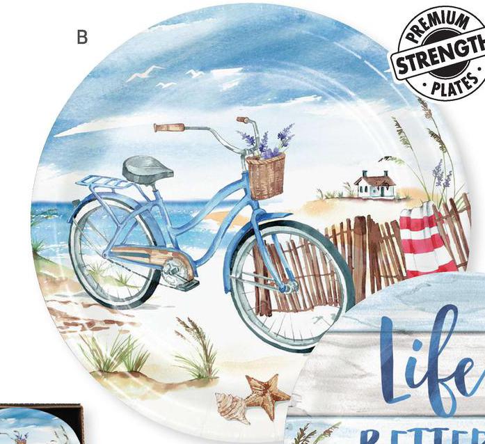 Seaside Summer 9" Paper Plate