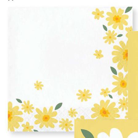 Sweet Daisy Luncheon Size Napkin