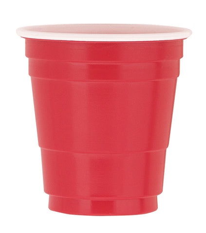 Premier Stylz Red Plastic Shot Glasses (20ct) – Durable Disposable Shot Cups for Parties & Events